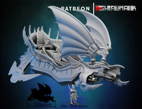 Drukhari Ravager Транспорт Друкхари миниатюра для dnd, днд, pathfinder, фентези, Настольная игра, НРИ, Варгейм, РПГ