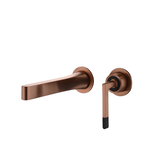 Смеситель Boheme Duo для раковины из стены 2х-позиционный BRUSHED BRONZE