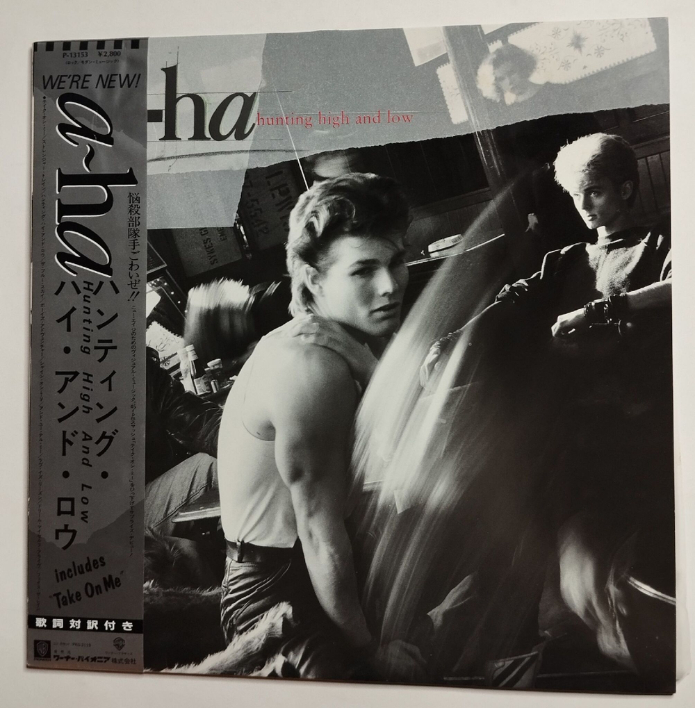 Винтажная виниловая пластинка LP A ha Hunting High And Low (Japan 1985) (Obi)