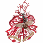 Украшение новогоднее «Сказочные переливы» 19*14 см, Красный