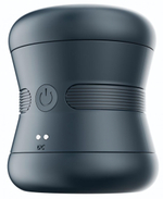 Сквозной мастурбатор в колбе с вибрацией (Цвет: синий)