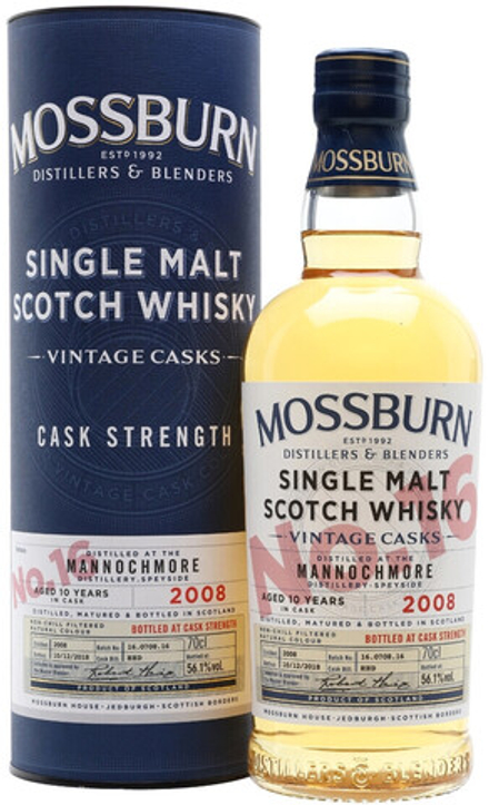 Виски Mossburn, Vintage Casks No.16 Mannochmore, 2008, 0.7 л