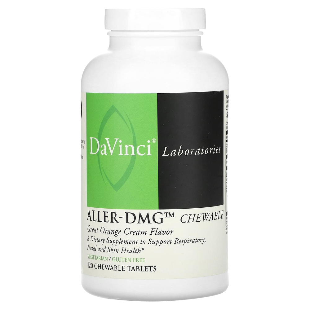 DaVinci Laboratories, Aller-DMG, жевательные таблетки с апельсином, 120 жевательных таблеток