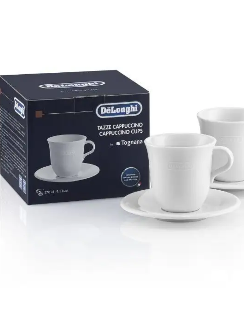 Комплект 2 чашки DeLonghi Cappuccino DLSC309 (q)