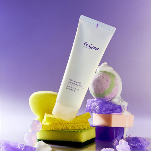 Evas Fraijour Retin-Collagen 3D Core Cleansing Foam обновляющая гель-пенка для умывания лица с коллагеном и ретинолом