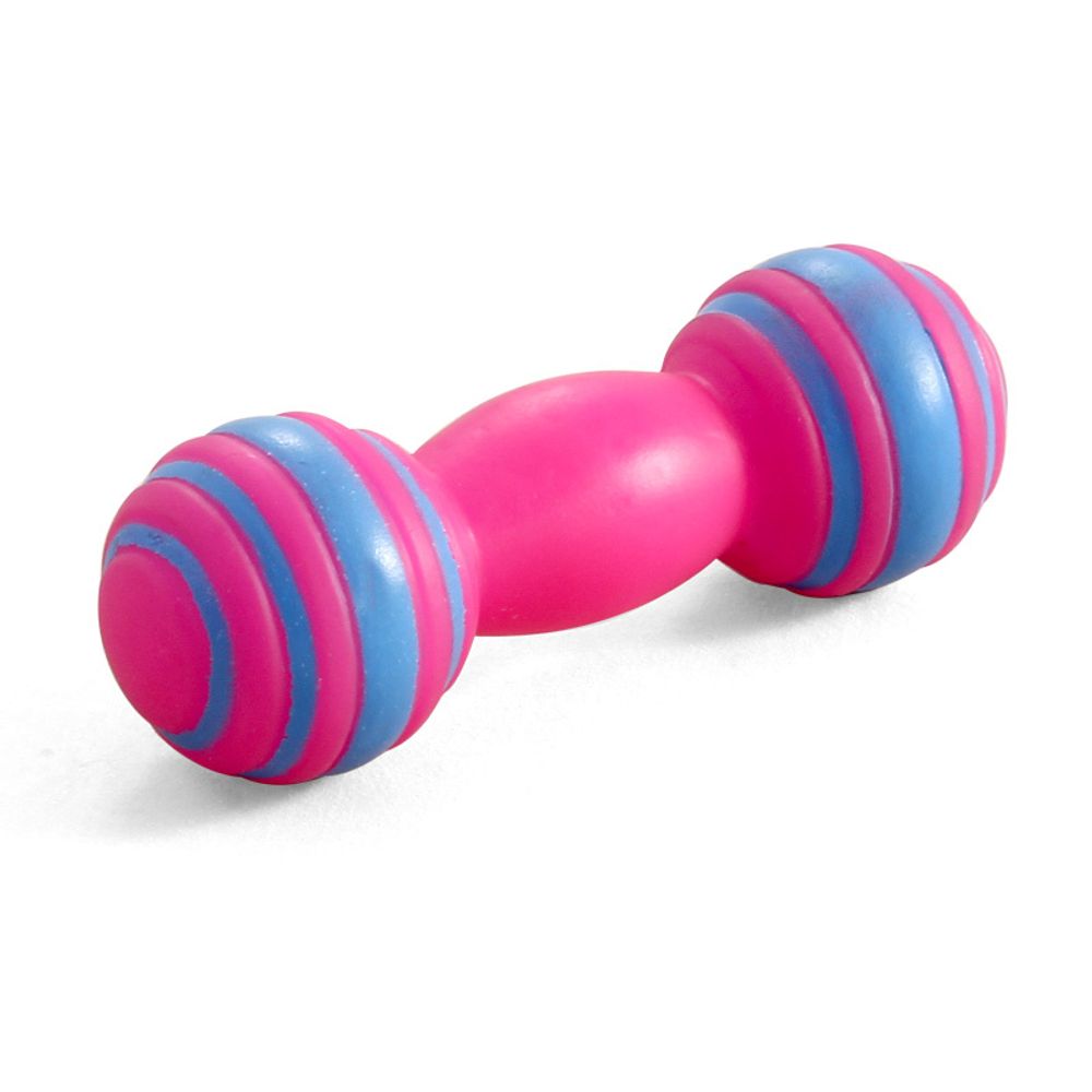 Игрушка для собак Triol "Гантель полосатая", 110мм