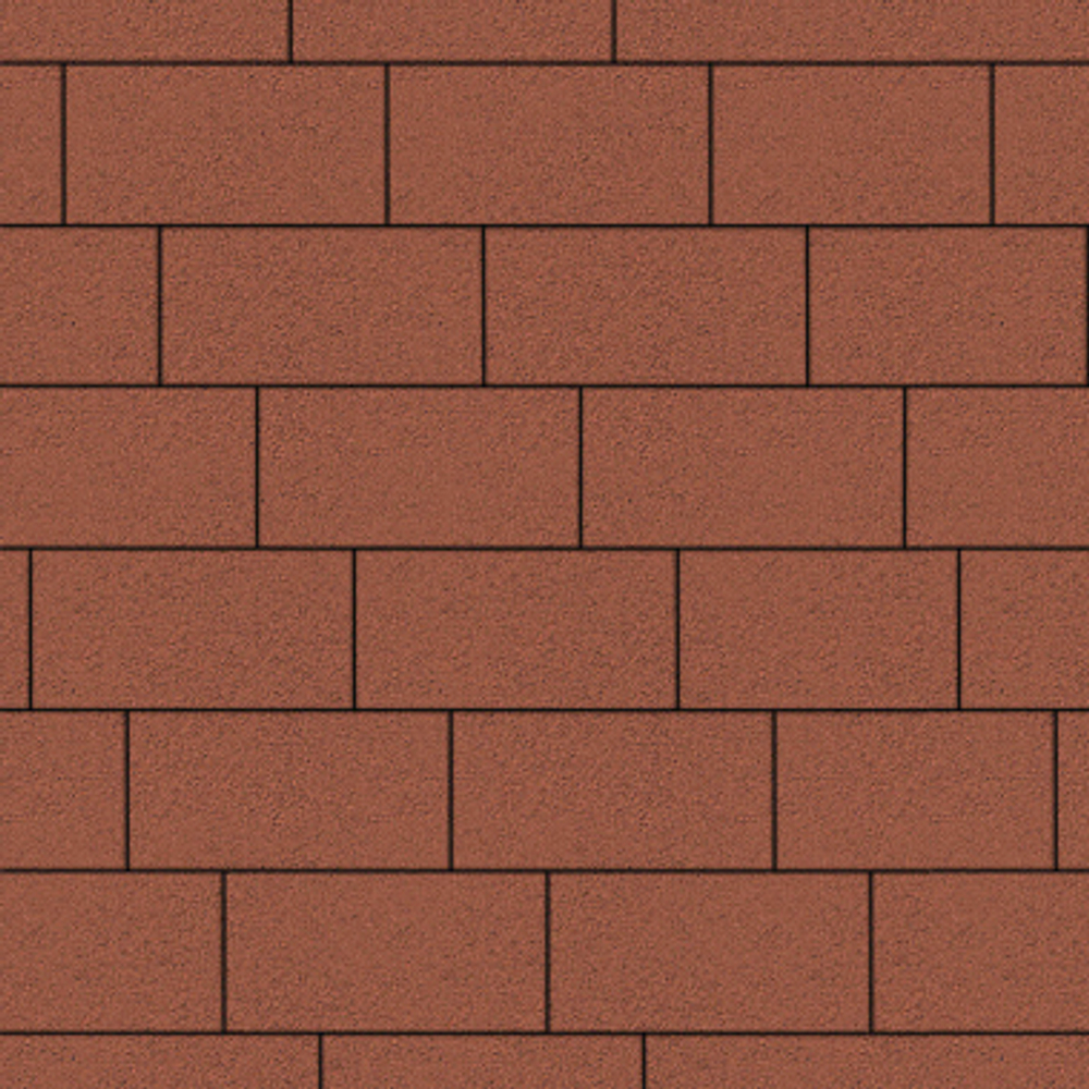 Тротуарная плитка ПРЯМОУГОЛЬНИК 300х150 мм - Стандарт Красный