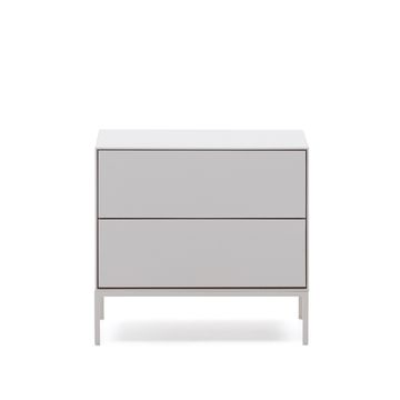 Vedrana Тумбочка прикроватная 2 ящика белый лак 60 x 55 см