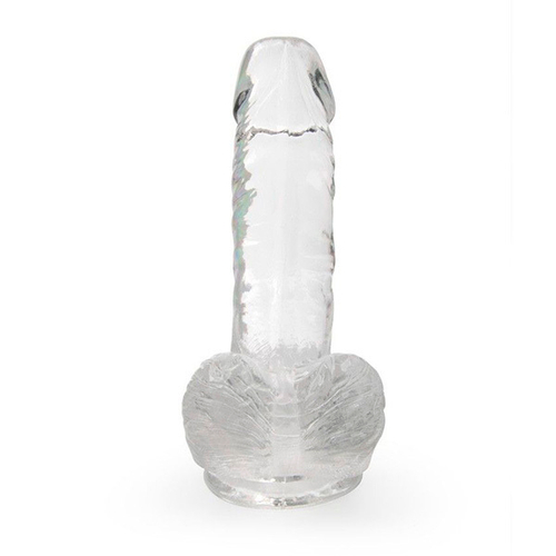 Прозрачный фаллоимитатор на присоске 15см Bior Toys Erowoman-Eroman LET-14015