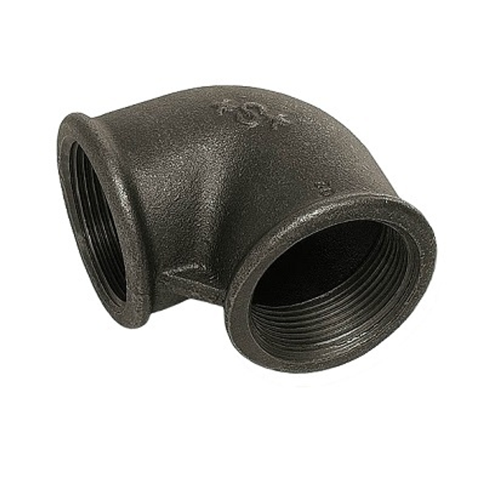 Угольник 90* В/В N90 чёрный 1 1/4"