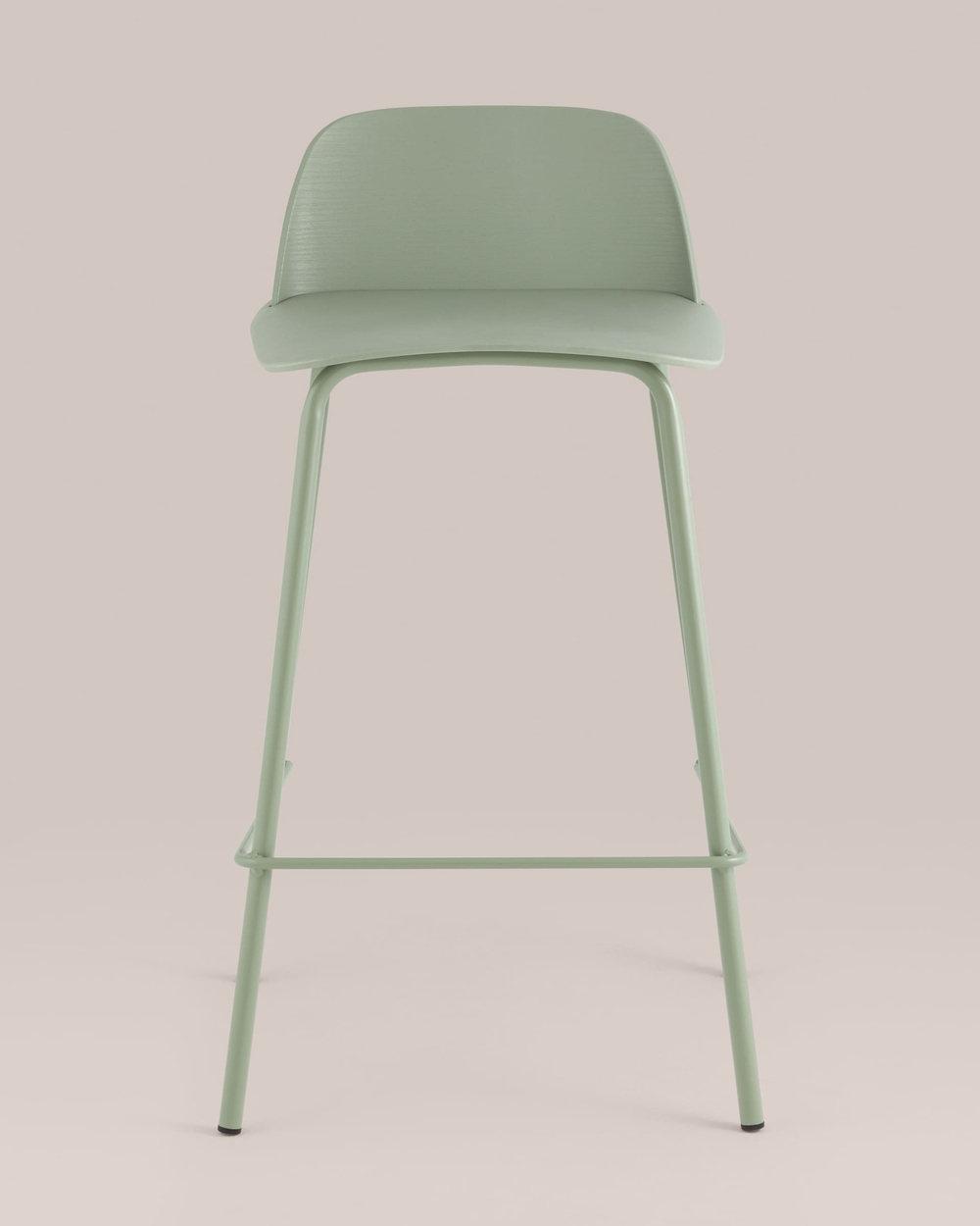 Стул полубарный Mist серо-зеленый