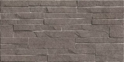 Настенная плитка Alma Ceramica TWU2550DCV24 Discover 24.9x50 коричневая глянцевая / рельефная под камень / под кирпич