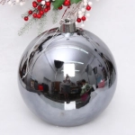 Новогодний шар 30 см «Глянец», графит