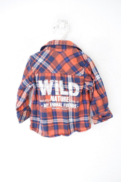 Рубашка Yo Baby в клетку на 9 месяцев