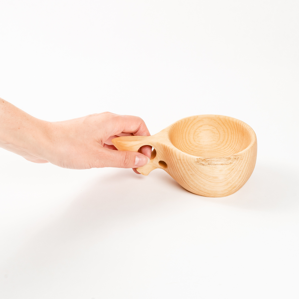 Деревянная кукса из кедра для напитков 150 мл. C67