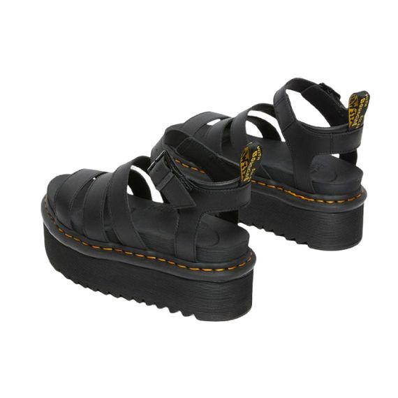 Dr. Martens Blaire Hydro Leather Platform Strap Sandal 'Black'