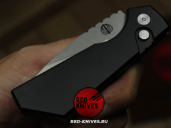 Нож Pro-Tech Strider PT Auto - черная рук, светлый клинок RK/Н116