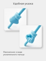 Набор указок Pick Me из 10 шт. с пальцем, длина 30 см., цвет макарун