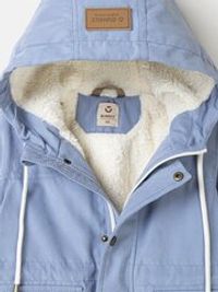 Парка демисезонная на меху "Светлый джинс"