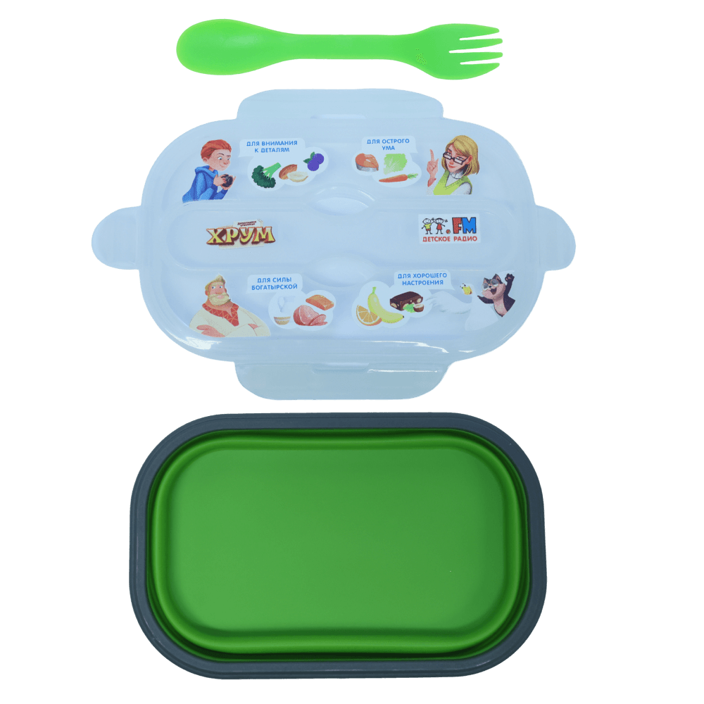 Ланч-бокс складной «Детективное агентство ХРУМ» (односекционный)