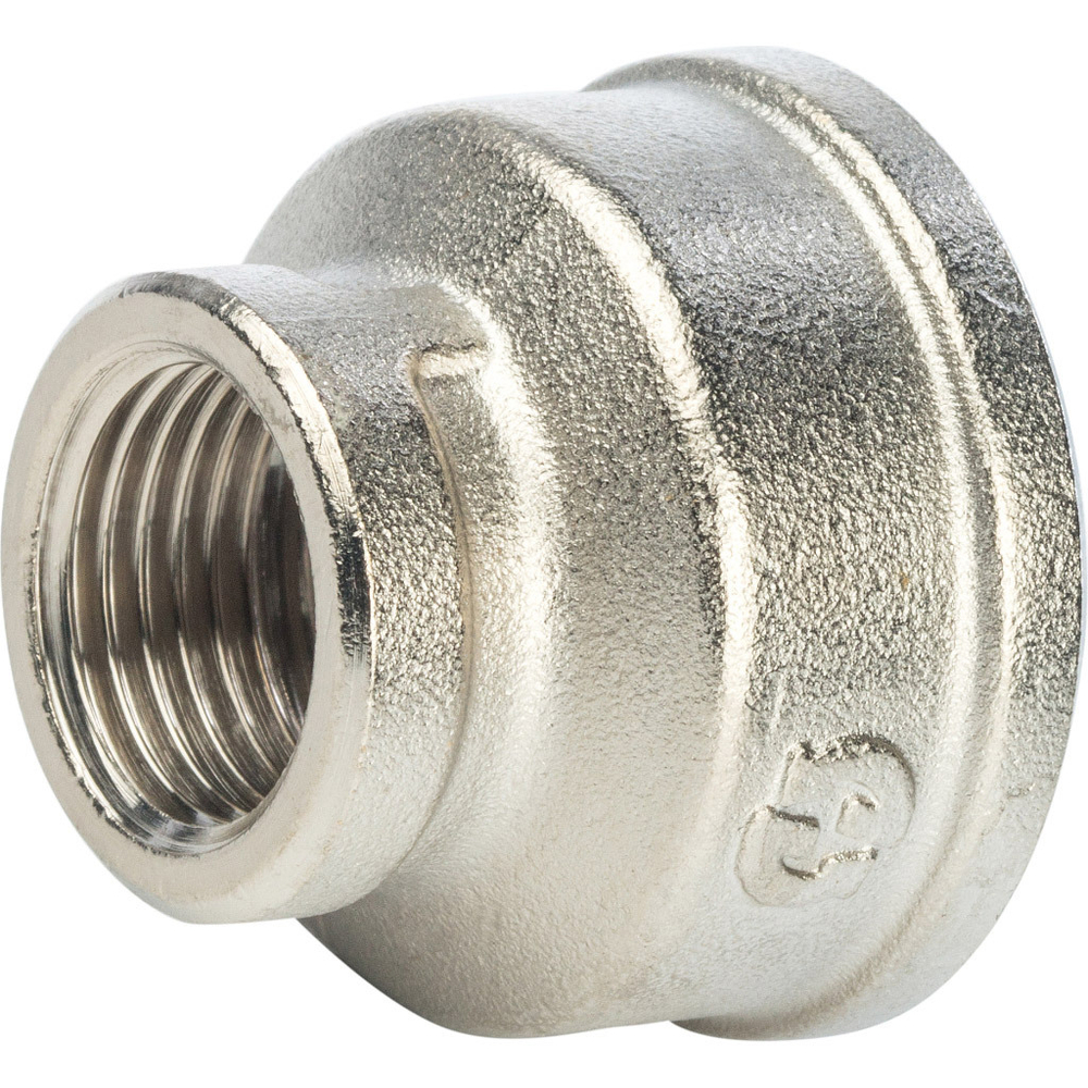 Муфта переходная STOUT ВВ 1"X1/2" никель