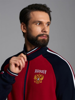 Спортивный костюм Россия красно-синий вышивка герба