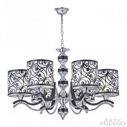 Подвесная люстра Arte Milano Florentia-4957 304957/6 Bk/Ni