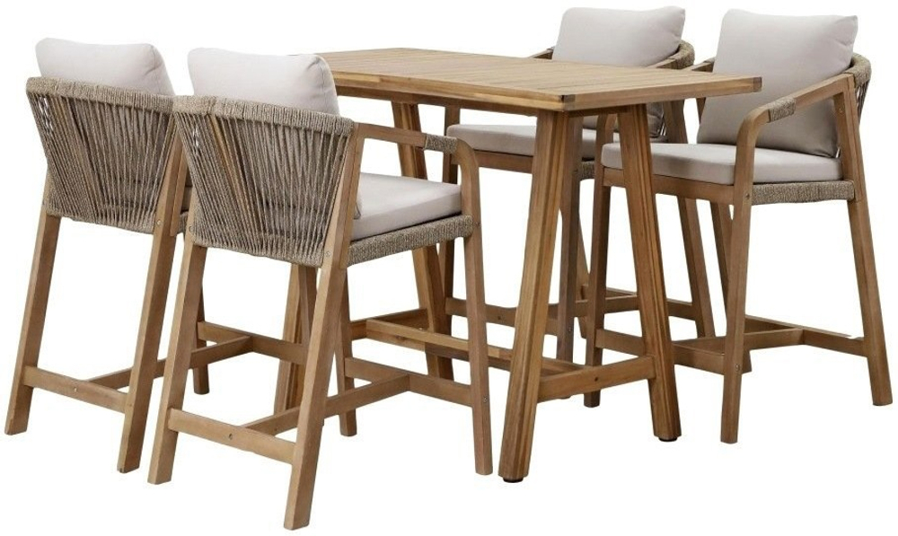 Стол деревянный барный Tagliamento Rimini, натуральный