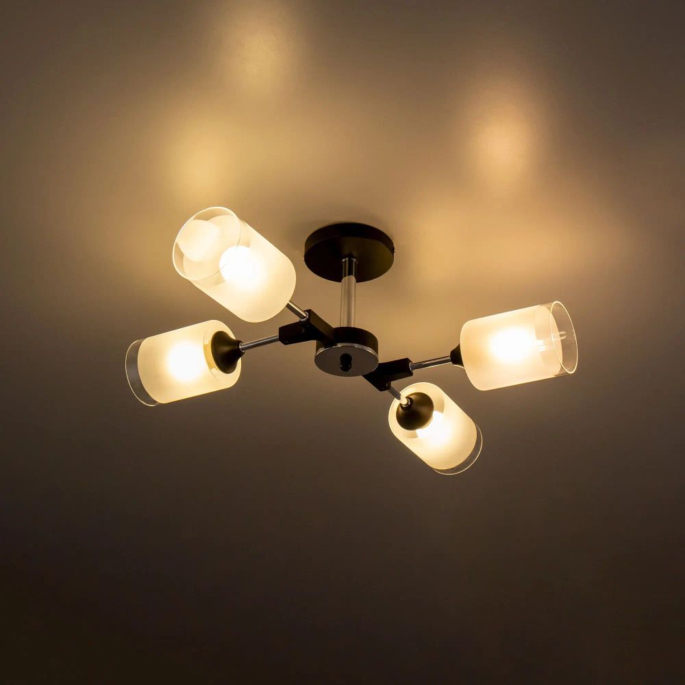 Citilux Эрик CL136145 Люстра потолочная Чёрная