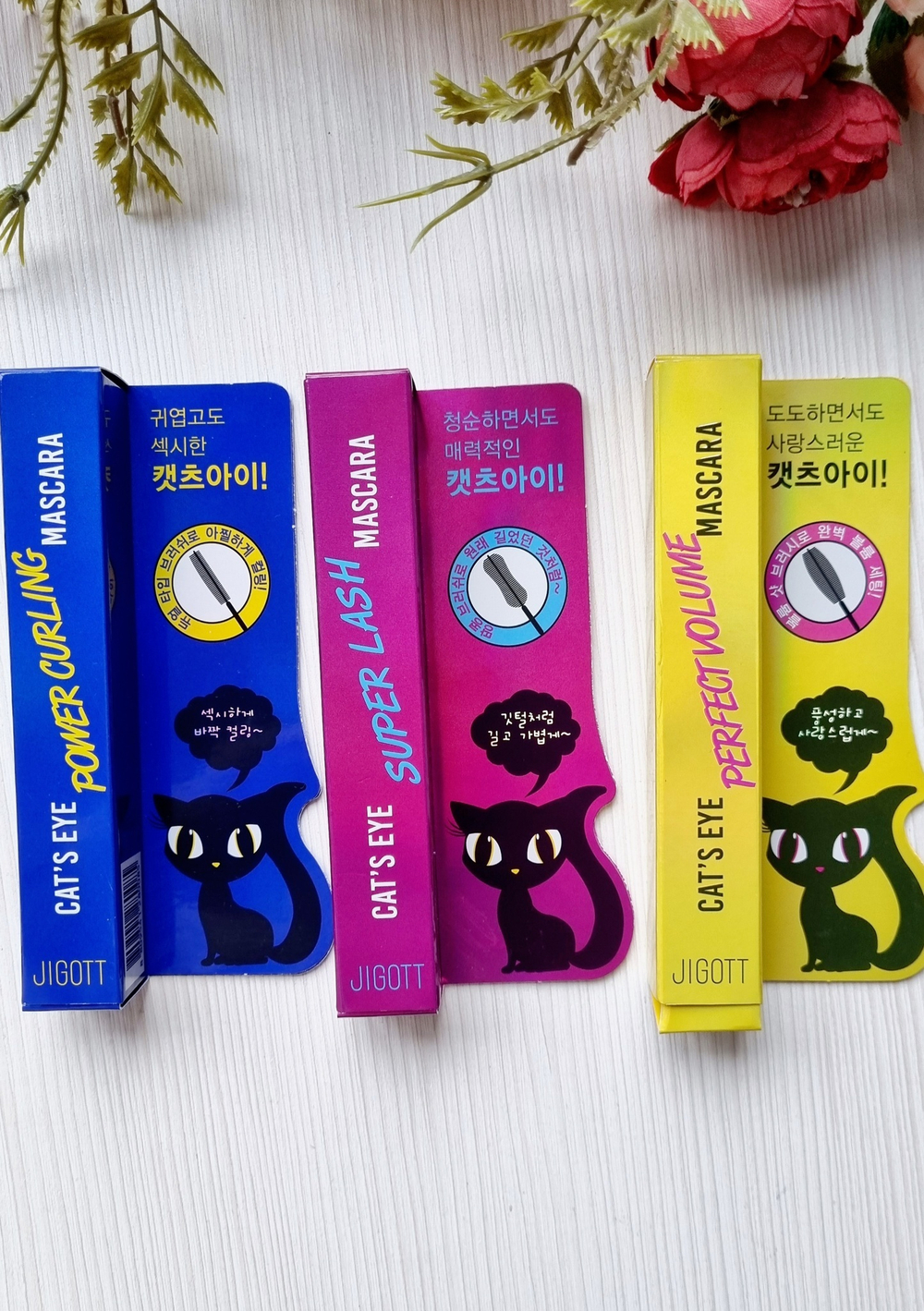 Jigott / Ухаживающая тушь для ОБЪЁМА /ПОДКРУЧИВАНИЯ/ УДЛИНЕНИЯ ресниц Cat's Eye Mascara, 12 гр