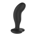 Черный анальный вибратор с пультом ДУ (Цвет: черный)