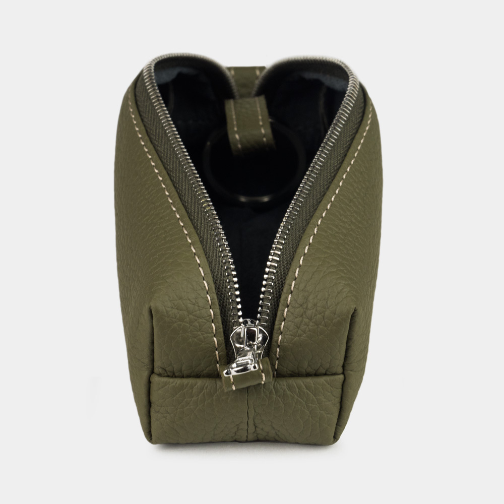 Ключница Coffre из кожи теленка зеленого цвета