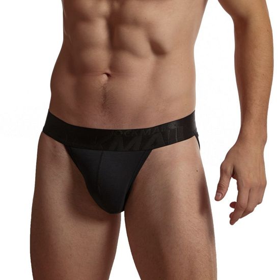 Мужские трусы танга черные JOCKMAIL JM3032-2