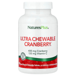 NaturesPlus, Ultra Chewable Cranberry®, 90 жевательных таблеток в форме сердца