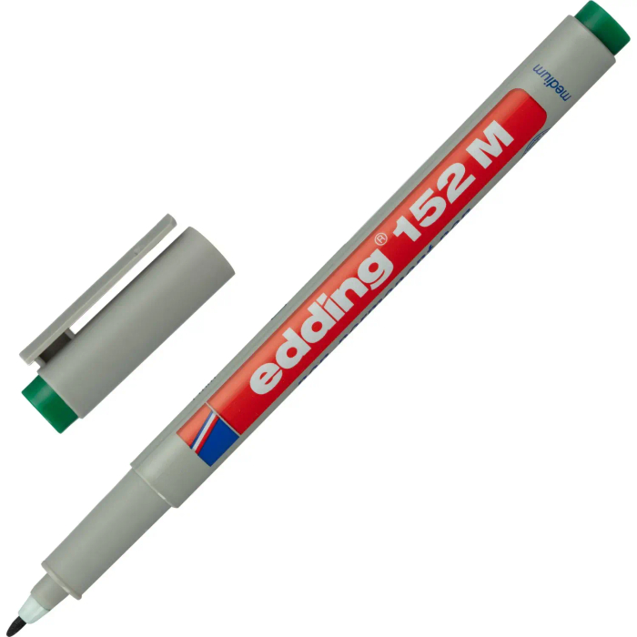 Маркер для глянц. поверхностей EDDING 152/4 M зеленый 1 мм стираемый