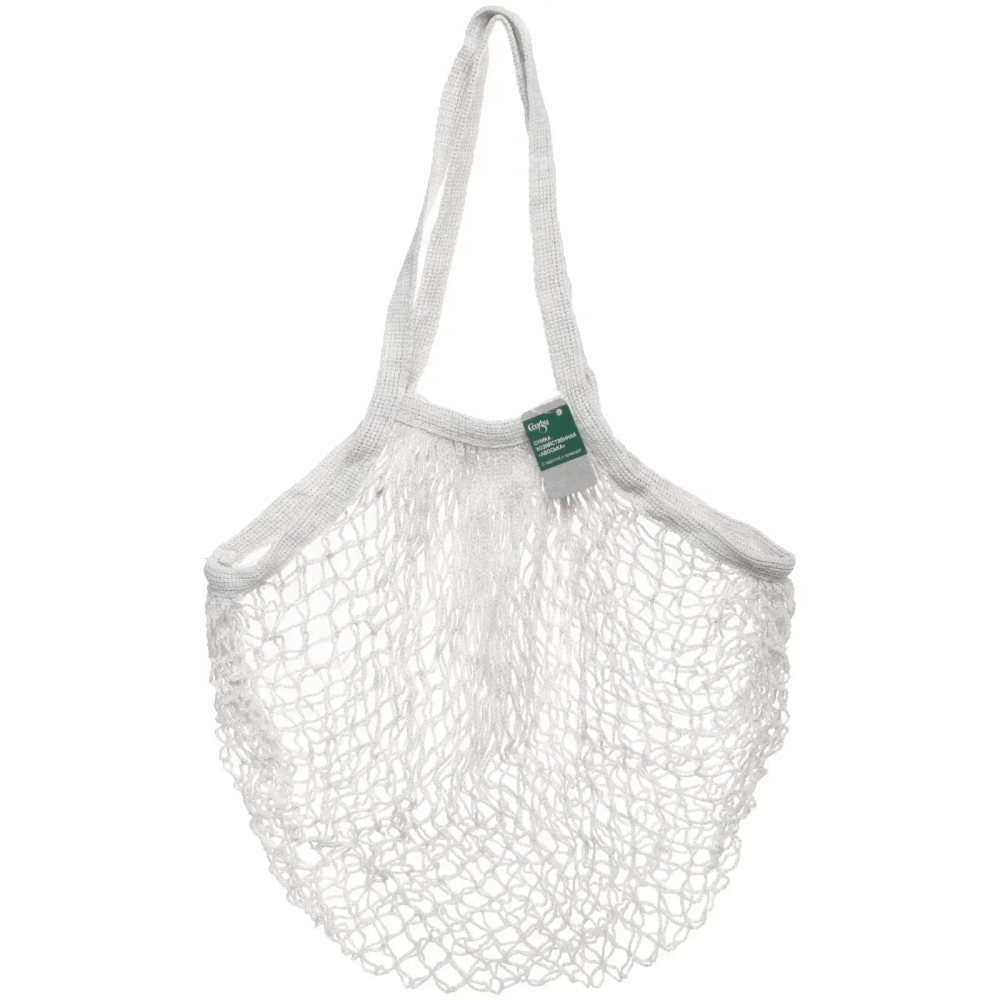 Сумка - шоппер авоська «ТРЕНДИ», цвет белый, 37*62см (лейбл Селфи)