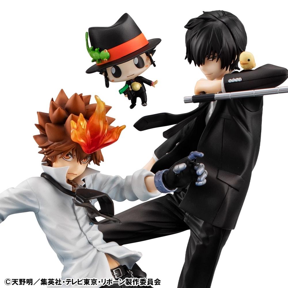 Sawada Tsunayoshi, Hibari Kyoya and Reborn
