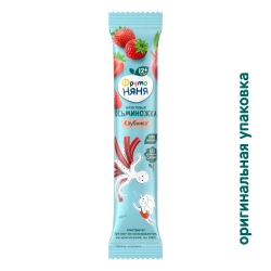 Фрутоняня Фруктовые кусочки Осьминожки яблоко-клубника 16 гр