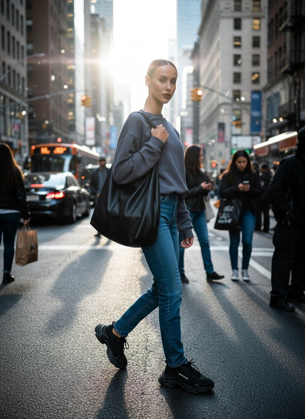 Свитшот женский оверсайз хлопок толстовка