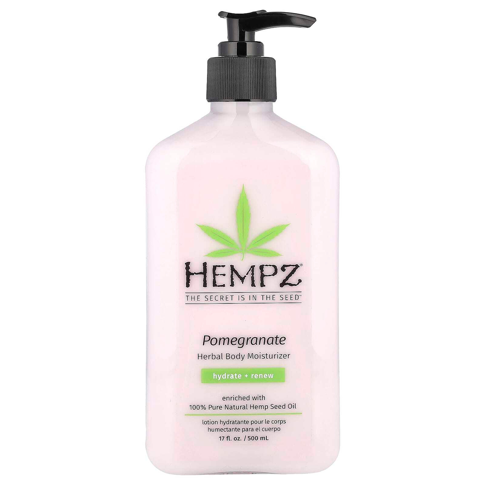 Hempz, увлажняющий лосьон для тела на основе трав, гранат, 500 мл (17 жидк. унций)