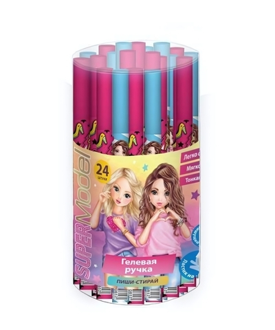 Ручка пиши-стирай гелевая 0,5 мм, синяя (TIK TOK GIRL)