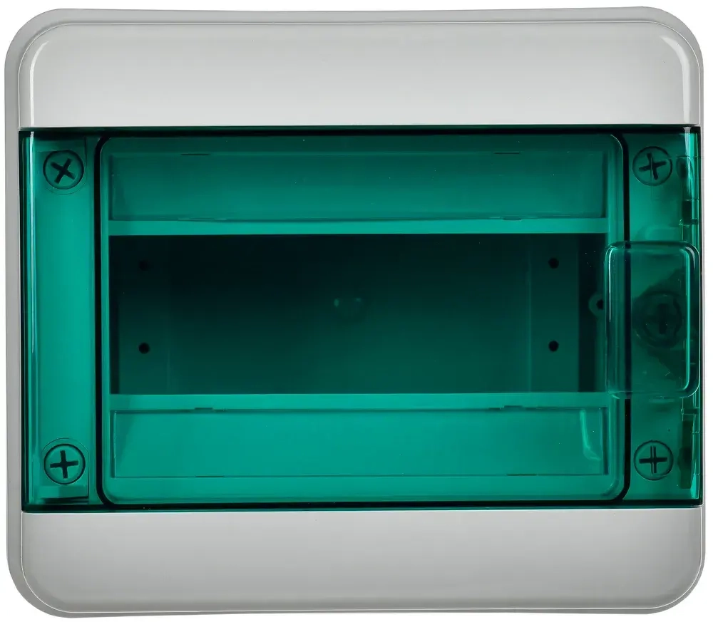 Корпус пластиковый КМПн-8 IP65 зеленая прозрачная дверь TEKFOR IEK