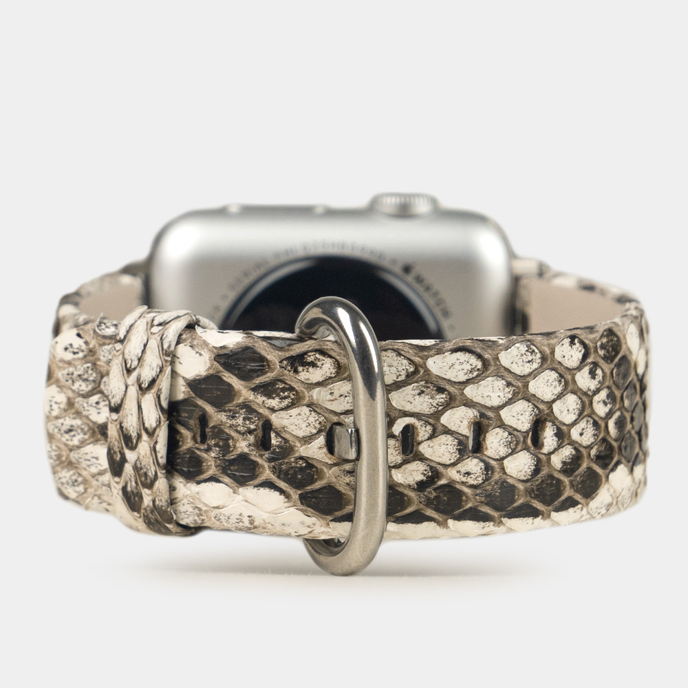 Ремешок для Apple Watch 44/45/46 mm из кожи питона, цвета Natur