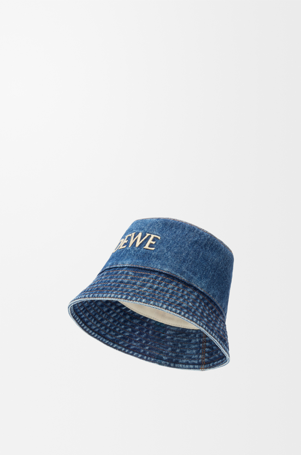 Loewe Панама из джинсовой ткани, джинсовый синий
