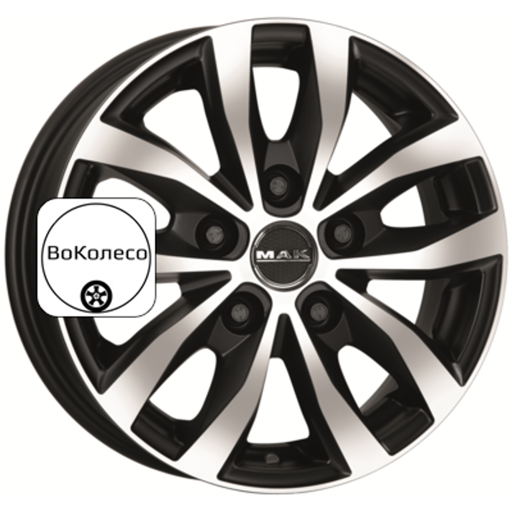7x17/5x120 ET60 D65,1 Load 5 Ice Black MAK