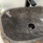 Раковина из речного камня RS-66075 53х34х15 из натурального камня