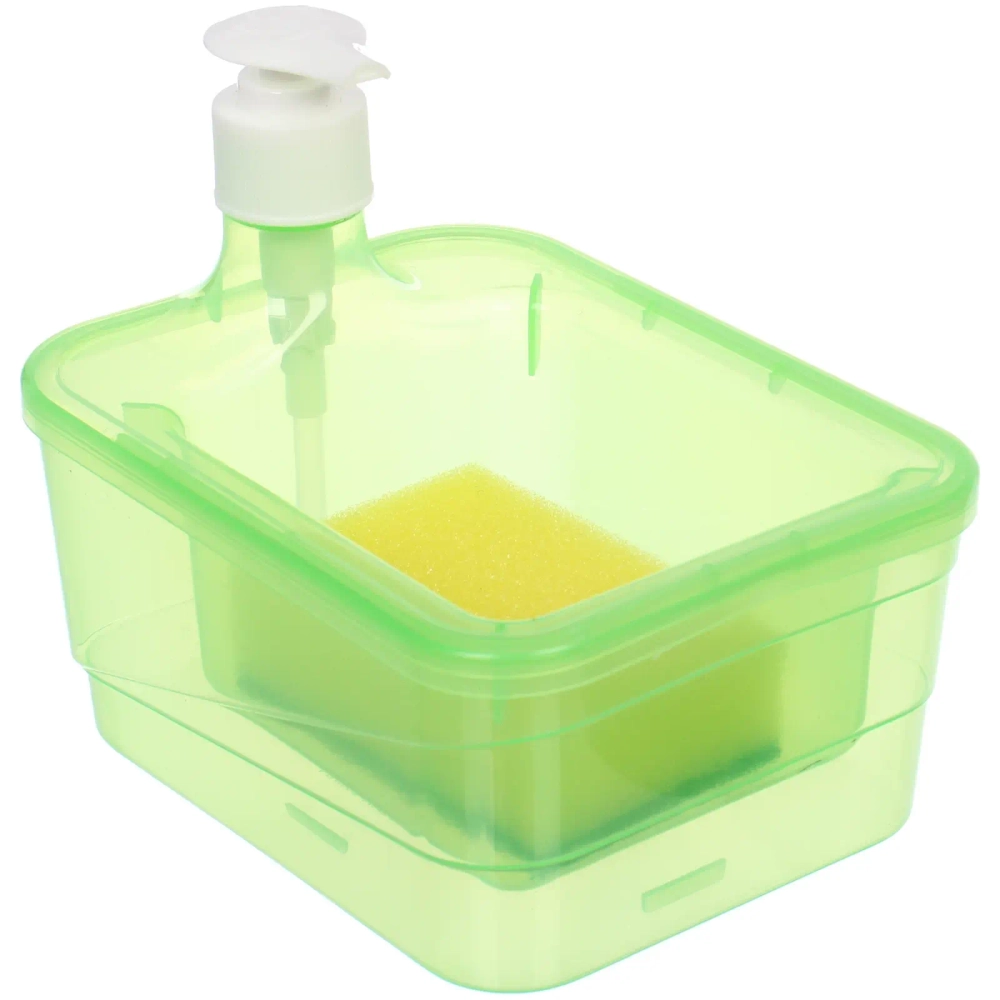 Подставка под губку с дозатором 600мл. 16.5х12.5х16 F2002