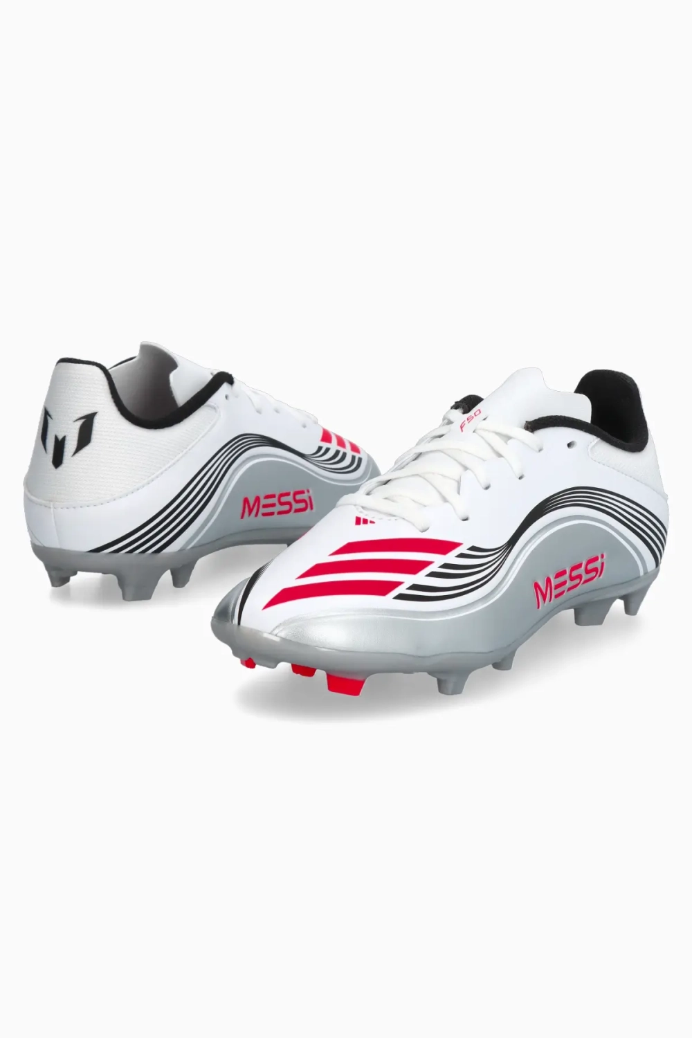 Бутсы adidas F50 League Messi FG/MG Junior - серебряный