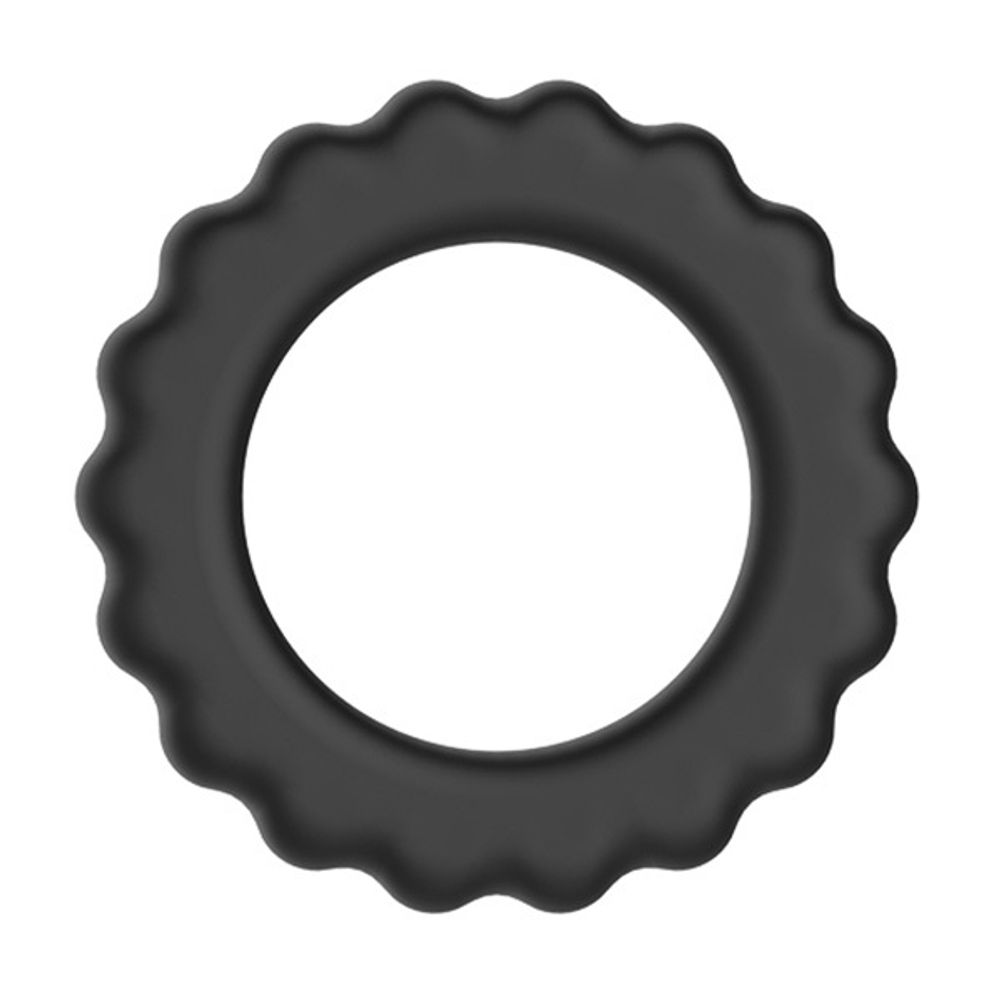 Эрекционное кольцо 4,2см с крупными ребрышками Baile Titan BI-210145