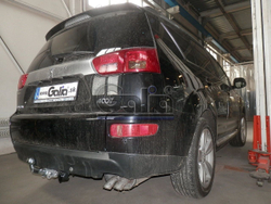 Фаркоп оцинкованный Galia C054C для CITROEN C-CROSSER 2007-, PEUGEOT 4007 2007-, MITSUBISHI OUTLANDER 2007-2012,(паспорт и сертификат в комплекте)(без электрики)
